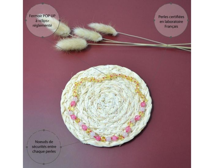 IRR�VERSIBLE Box Bracelet et Collier B�b� / Bracelet Adulte - Ambre et Pierres Naturelles (6)