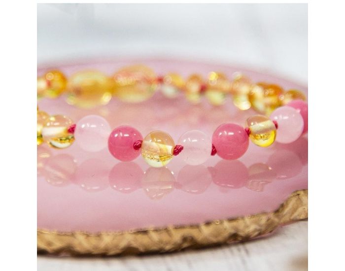 IRR�VERSIBLE Box Bracelet et Collier B�b� / Bracelet Adulte - Ambre et Pierres Naturelles (7)