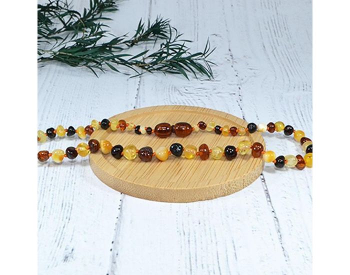 IRR�VERSIBLE Box Bracelet Adulte et Collier B�b� - Ambre (3)