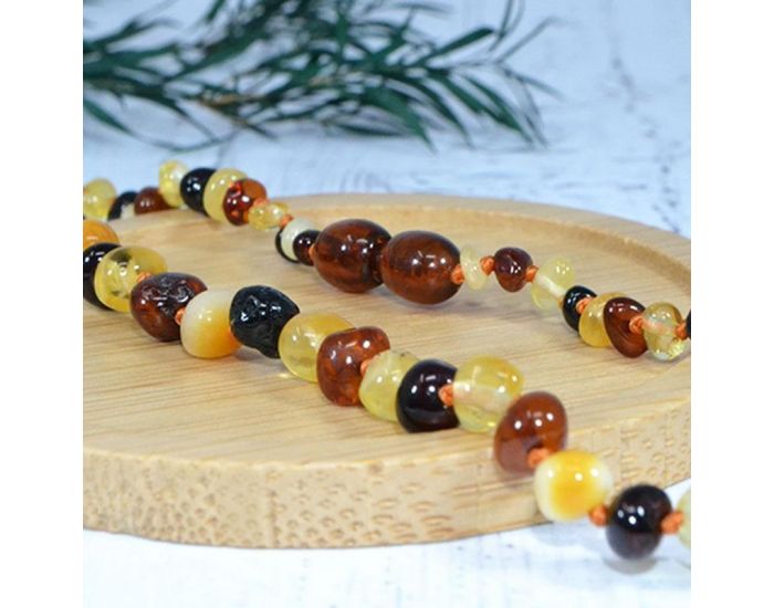 IRR�VERSIBLE Box Bracelet Adulte et Collier B�b� - Ambre (4)