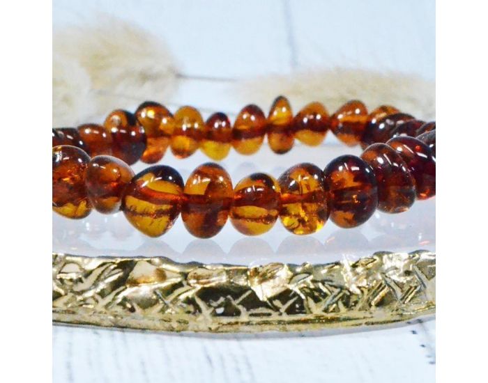 IRR�VERSIBLE Box Bracelet Adulte et Collier B�b� - Ambre (8)