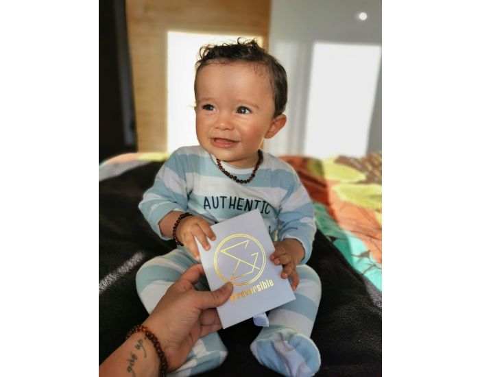 IRR�VERSIBLE Box Bracelet Adulte et Collier B�b� - Ambre (10)