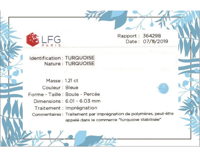 IRR�VERSIBLE Bracelet B�b� - Ambre / Turquoise Bleue (6)