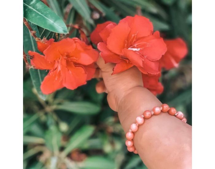 IRR�VERSIBLE Bracelet B�b� - Pierres Naturelles - Quartz Rose (6)