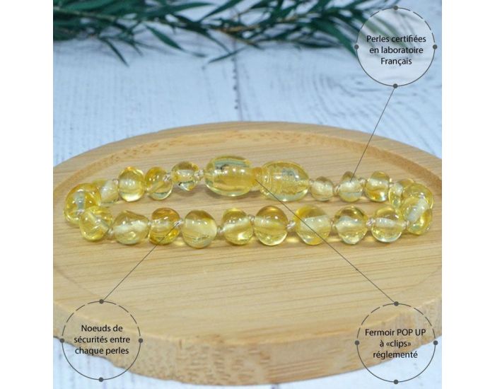 IRR�VERSIBLE Box Bracelet et Collier B�b� / Bracelet Adulte - Ambre - Lemon (8)