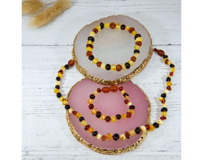 IRR�VERSIBLE Box Bracelet et Collier B�b� / Bracelet Adulte - Ambre - Multi (1)