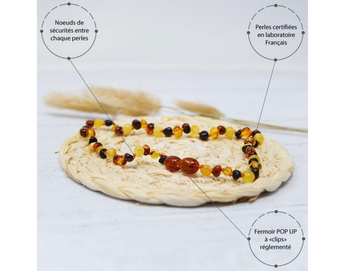 IRR�VERSIBLE Box Bracelet et Collier B�b� / Bracelet Adulte - Ambre - Multi (6)