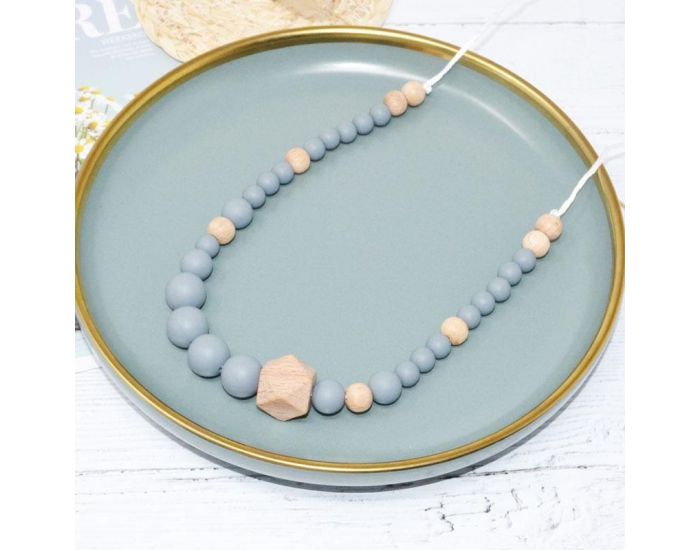 IRR�VERSIBLE Collier d'Allaitement ou de Portage - Silicone et Bois  (7)