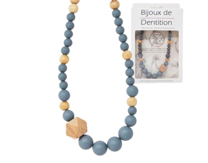 IRR�VERSIBLE Collier d'Allaitement ou de Portage - Silicone et Bois  (10)