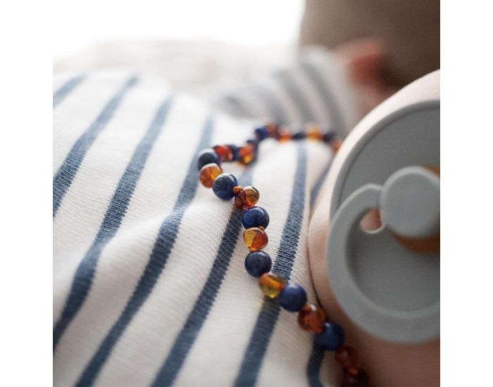 IRR�VERSIBLE Box Collier B�b� et 2 Bracelets Adulte - Ambre et Pierres Naturelles (5)