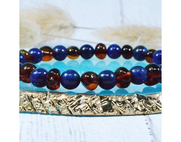 IRR�VERSIBLE Box Collier B�b� et 2 Bracelets Adulte - Ambre et Pierres Naturelles (8)