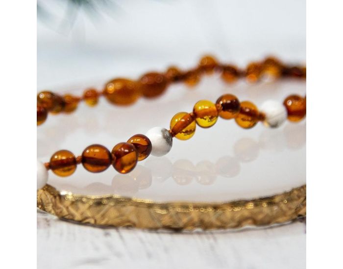 IRR�VERSIBLE Box Bracelet Adulte et Collier B�b� - Ambre et Pierres Naturelles (4)