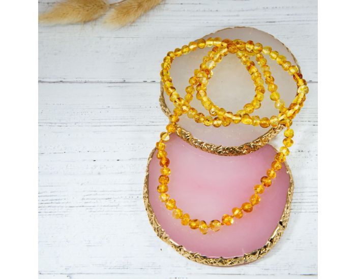 IRR�VERSIBLE Box Collier B�b� et 2 Bracelets Adulte - Ambre (1)