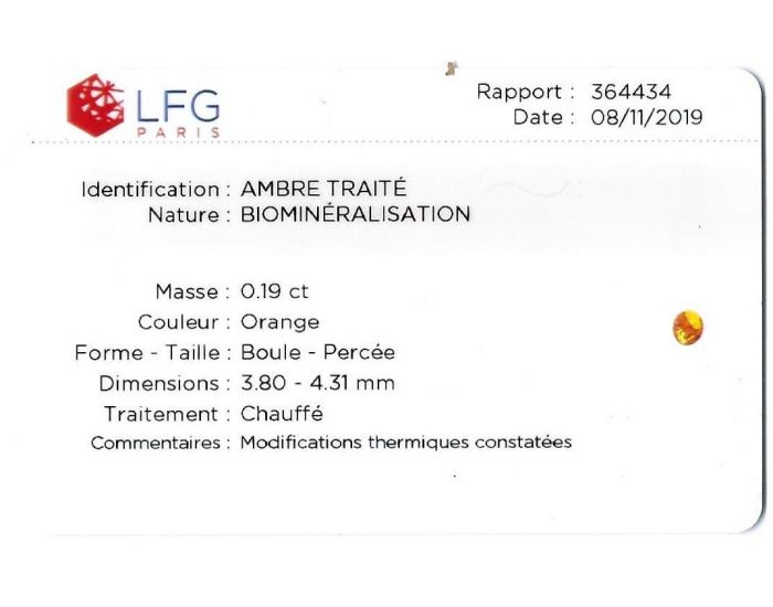 IRR�VERSIBLE Bracelet Ambre B�b� - 14 cm (5)