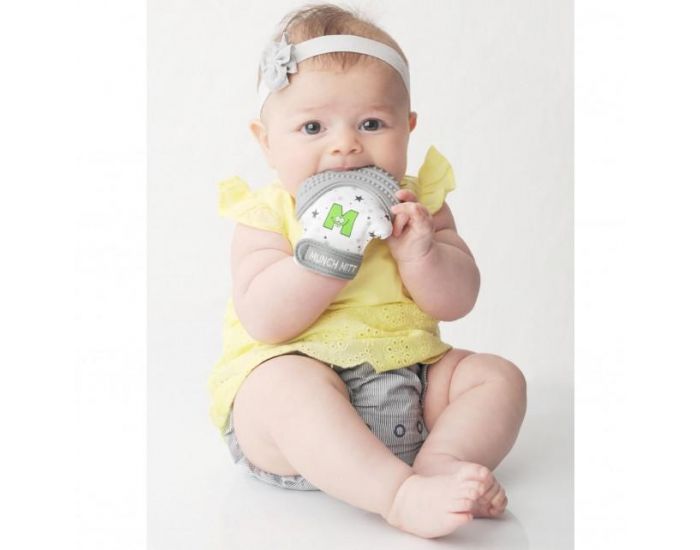 SEVIRA KIDS Moufle mitaine de dentition en silicone Gris (2)