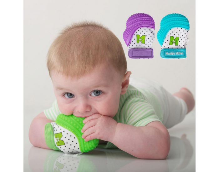 SEVIRA KIDS Moufle mitaine de dentition en silicone Gris (17)