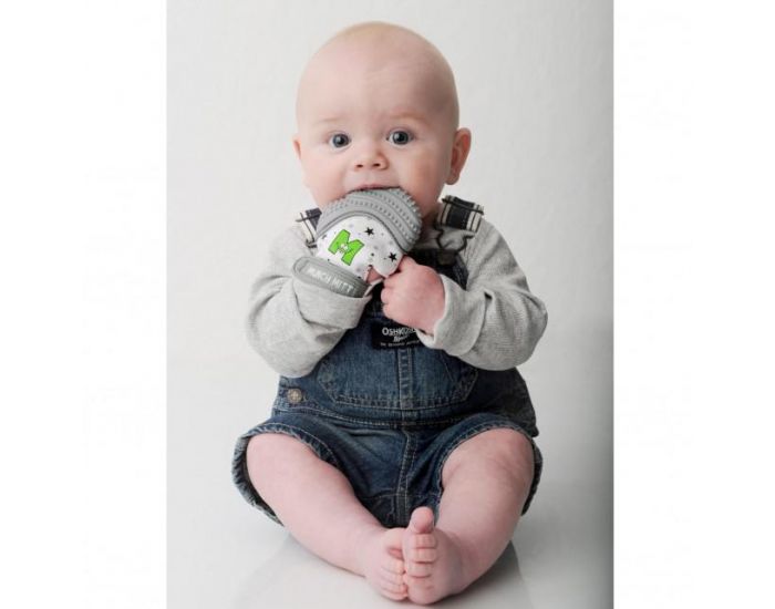 SEVIRA KIDS Moufle mitaine de dentition en silicone Gris (3)