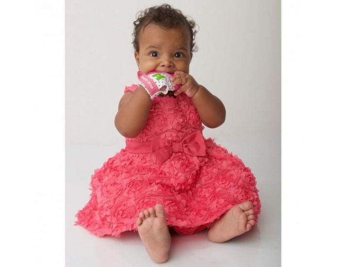 SEVIRA KIDS Moufle mitaine de dentition en silicone Gris (22)