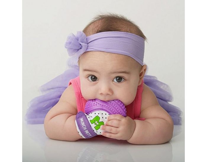 SEVIRA KIDS Moufle mitaine de dentition en silicone Gris (24)