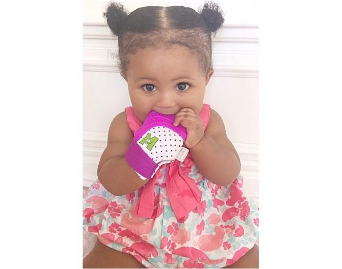 SEVIRA KIDS Moufle mitaine de dentition en silicone Gris (25)