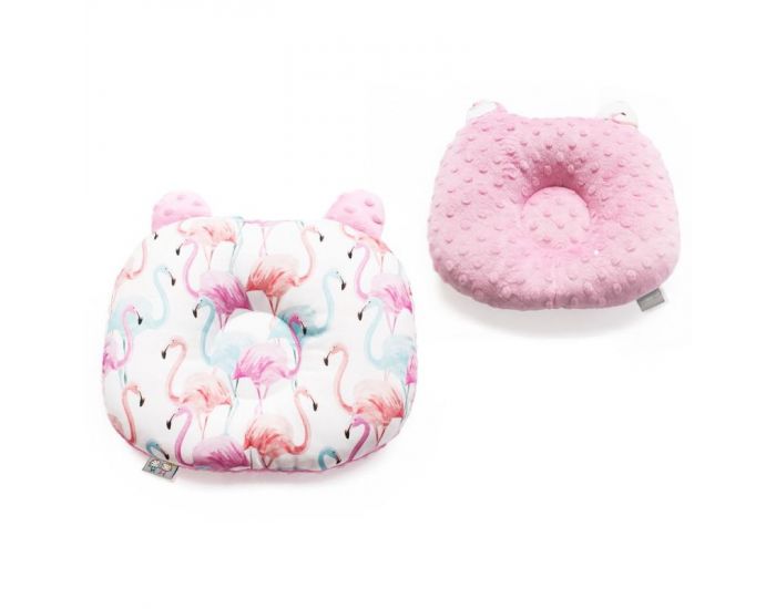 SEVIRA KIDS Coussin de maintien anti t�te plate - oreiller morphologique b�b� - Flamingo (7)