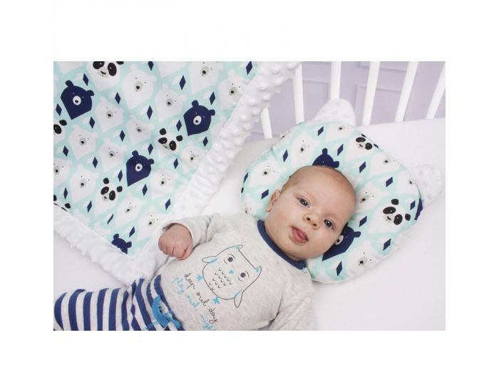 SEVIRA KIDS Coussin de maintien anti t�te plate - oreiller morphologique b�b� - Flamingo (16)