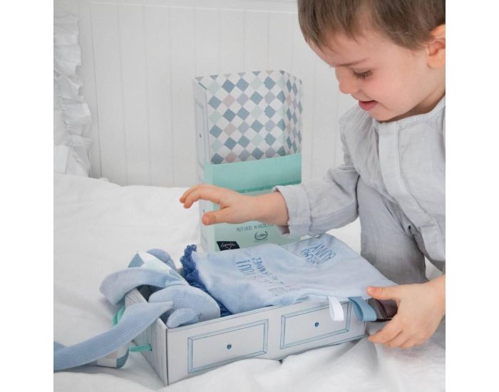 SEVIRA KIDS Doudou bouillotte compresse gel froid - sp�cial b�b� - 2 en 1 Hercule - Denim (17)