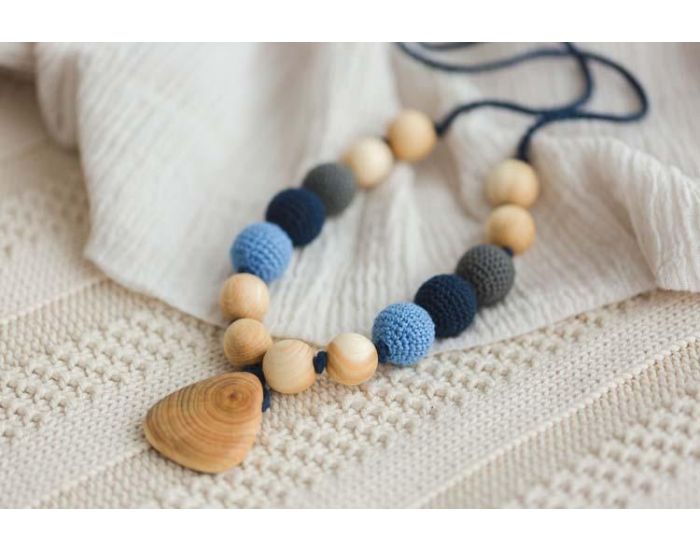 KANGAROO CARE Collier d'allaitement et de portage Charcoal et Navy Genvrier - BN017 (2)
