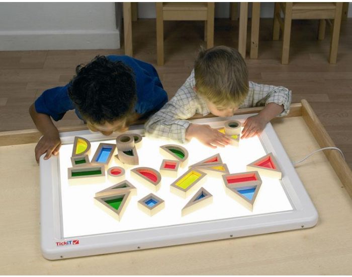 TICKIT Set de 24 blocs en bois Rainbow - D�s 12 mois (3)