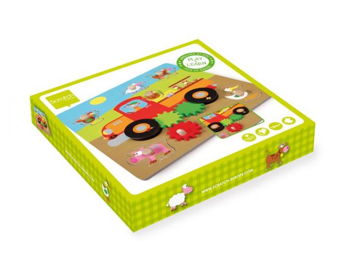 SCRATCH EUROPE Puzzle d'encastrement Ferme - D�s 18 mois (3)