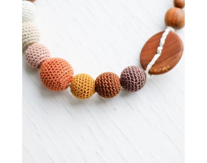 KANGAROO CARE Collier d'allaitement et de portage Brown & Mustard Pommier - BN026 (5)
