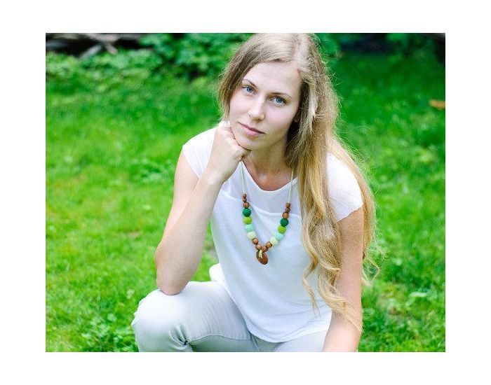 KANGAROO CARE Collier d'allaitement et de portage Green Chne - BN021 (4)