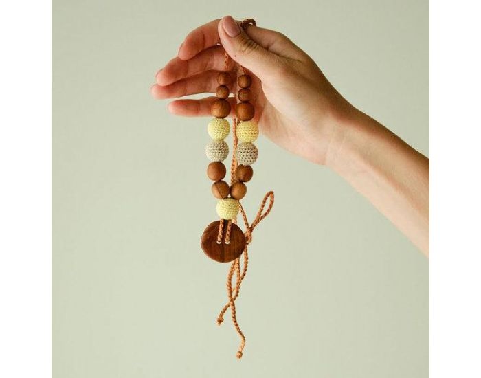 KANGAROO CARE Collier d'allaitement et de portage Yellow & Brown Pommier - BN024 (4)