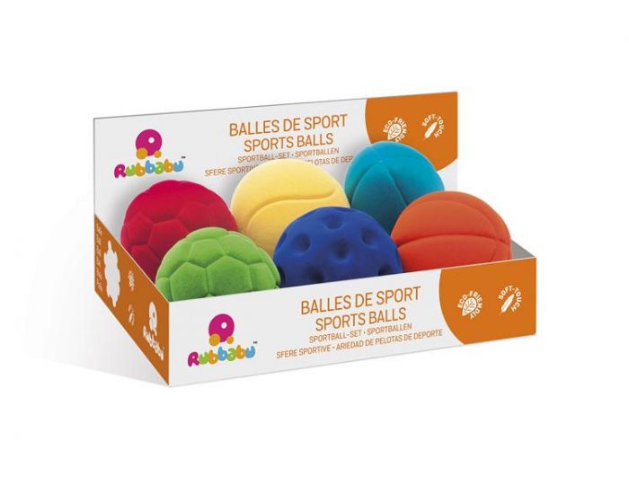 RUBBABU Balle de Sport Soccer Ball Rouge - D�s 12 mois (3)