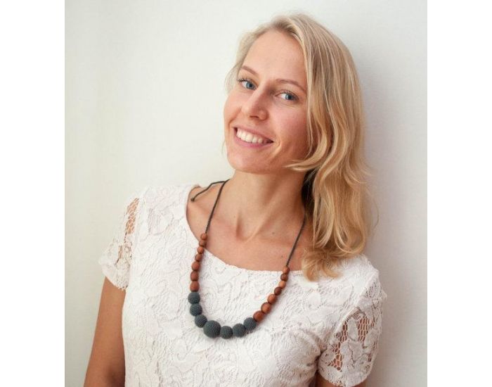 KANGAROO CARE Collier d'allaitement et de portage Charcoal Pommier - CUN004 (2)