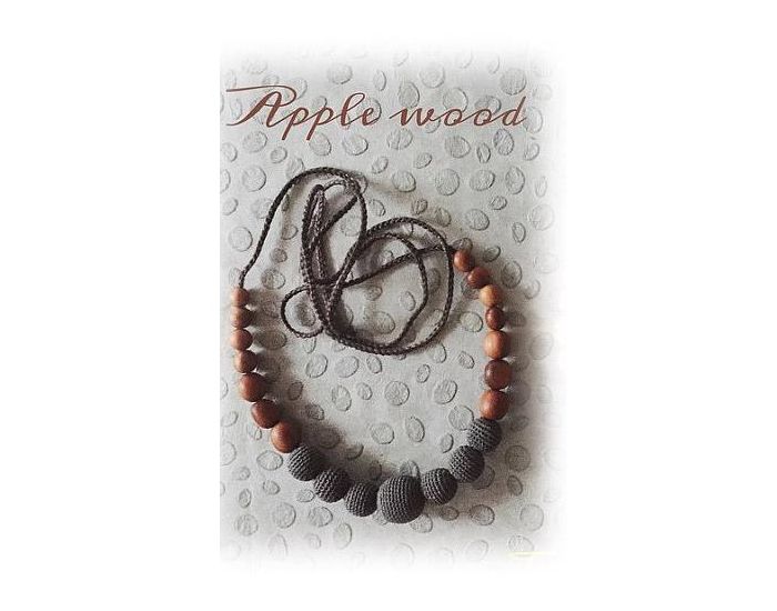 KANGAROO CARE Collier d'allaitement et de portage Charcoal Pommier - CUN004 (1)