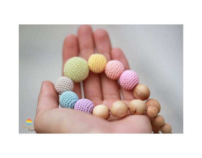 KANGAROO CARE Collier d'allaitement et de portage Neutral Rainbow Genvrier - RN012 (1)