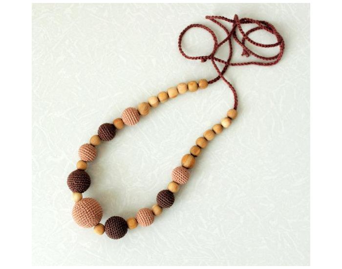 KANGAROO CARE Collier d'allaitement et de portage Capuccino Chne - CN010 (1)