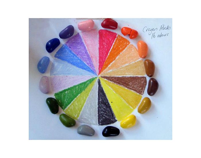 CRAYON ROCKS 64 Cailloux Crayons 16 couleurs Bo�te JUST ROCKS - D�s 3 ans (7)