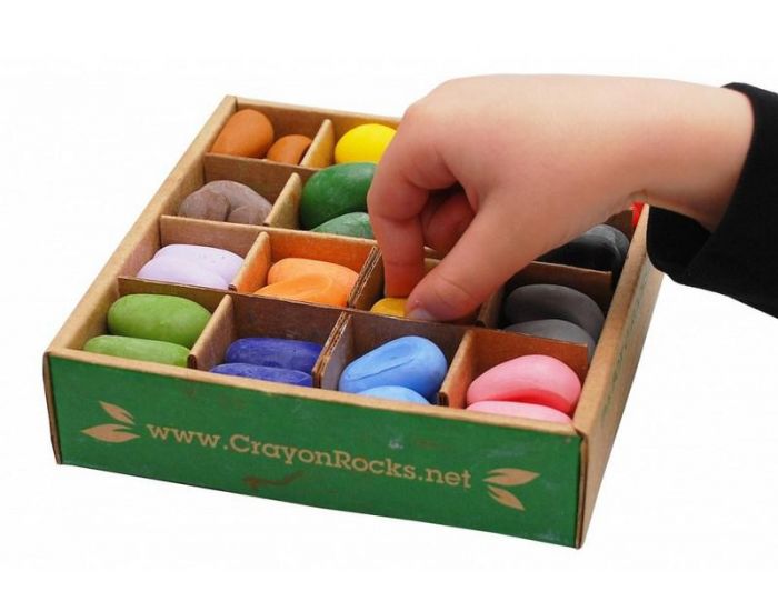 CRAYON ROCKS 64 Cailloux Crayons 16 couleurs Boîte JUST ROCKS - Dès 3 ans (11)