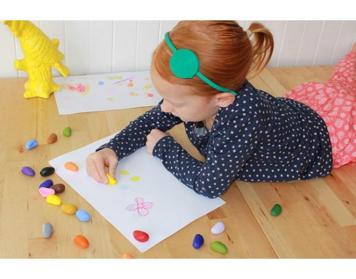 CRAYON ROCKS 64 Cailloux Crayons 16 couleurs Bo�te JUST ROCKS - D�s 3 ans (5)