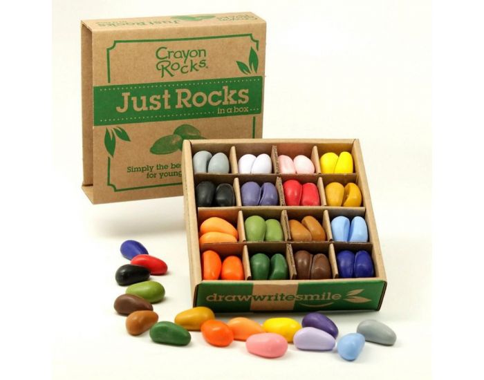 CRAYON ROCKS 64 Cailloux Crayons 16 couleurs Bo�te JUST ROCKS - D�s 3 ans (8)