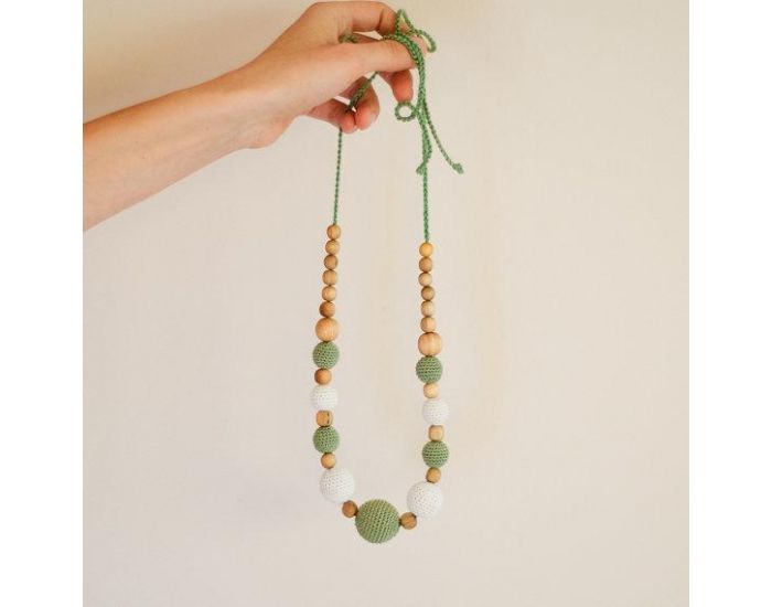 KANGAROO CARE Collier d'allaitement et de portage Olive & Cream Genvrier - CN008 (2)