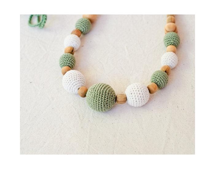 KANGAROO CARE Collier d'allaitement et de portage Olive & Cream Genvrier - CN008 (4)
