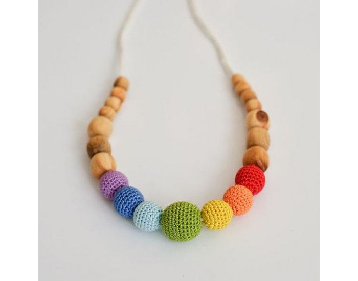 KANGAROO CARE Collier d'allaitement et de portage Simple Rainbow Genvrier - RN008 (2)