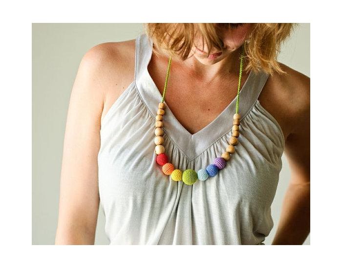 KANGAROO CARE Collier d'allaitement et de portage Simple Rainbow Genvrier - RN008 (3)