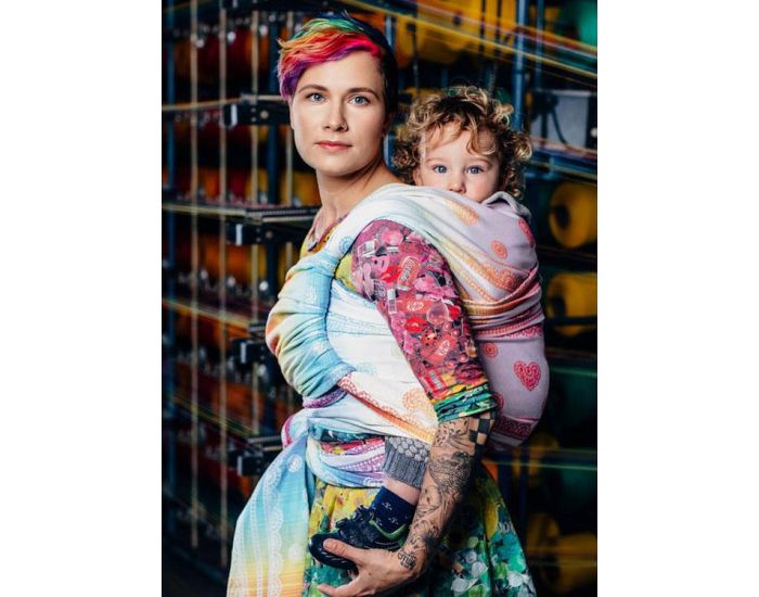 LENNYLAMB Echarpe de portage RAINBOW LACE 5.2m (2)