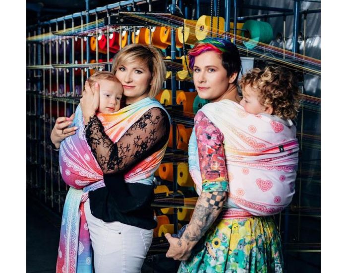 LENNYLAMB Echarpe de portage RAINBOW LACE 5.2m (4)