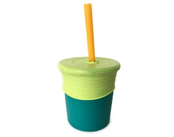 SILIKIDS Tasse et paille en silicone (1)