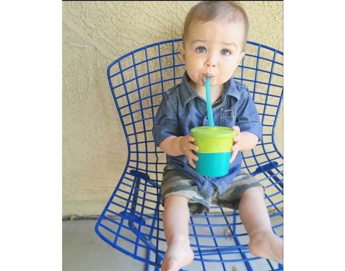 SILIKIDS Tasse et paille en silicone (2)